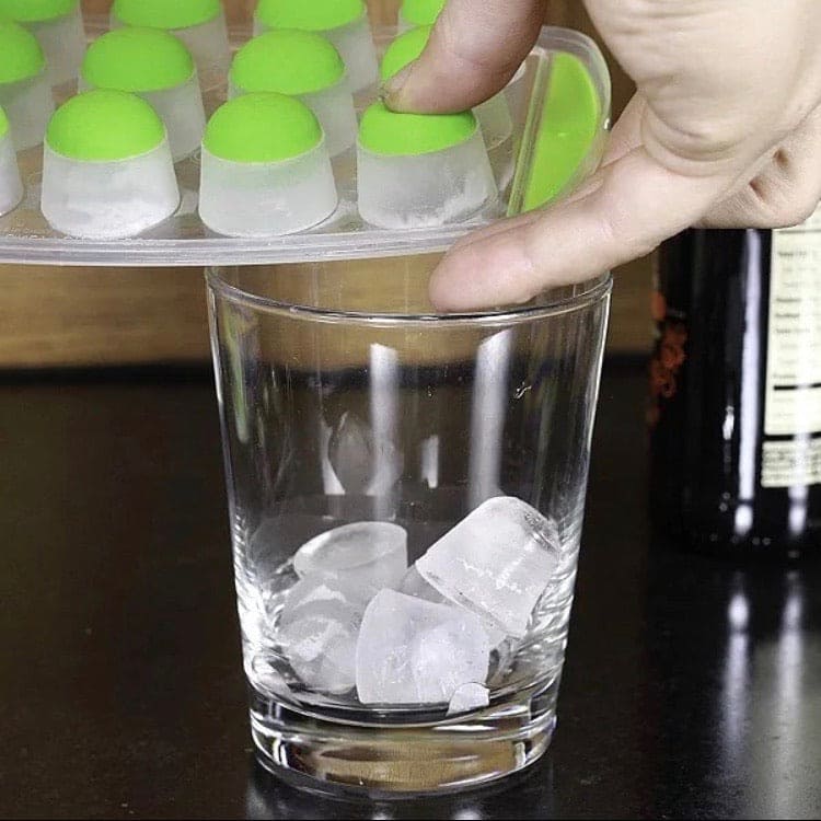 Silicone Pop Up Ice Cube Tray, Round Mini Ice Cube Trays Silicone Pop Up Ice Cube Tray, Round Mini Ice Cube Trays